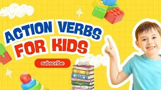 Action Verbs for Kids 💃🏃&zwj;♂️🎨 | Learn Doing Words with The Curious Cube Kid