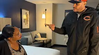 Dutchess catches her boyfriend trying to leave the room to go out 