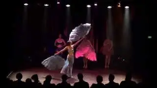 Fan Dance Intensive Student Solo Act Display - Bombshell Burlesque and Beauty Academy