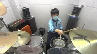 【嘉義爵士鼓教學】#林廷昊     BAAD   好想大聲說喜歡你灌籃高手主題曲          Drum Cover  莊漢章打擊工作室