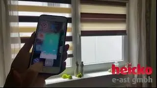 heicko automatisiertes/motorisiertes Duo-Rollo mit Akku-Rohrmotor