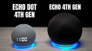 Сравнение Echo Dot 4-го поколения и Echo 4-го поколения