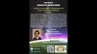 USING COSMOLOGY EXPERIMENTS FOR GALACTIC SCIENCE| Talk by Dr. Stuart Harper
