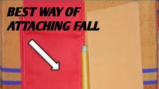 #fashion #stitch easy         EASY WAY TO ATTACH FALL TO SAREE USING MACHINE///stitch easy with nive