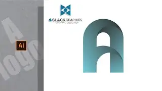 How to create A logo design in Adobe illustrator CC Tutorial | # SLACK GRAPHICS