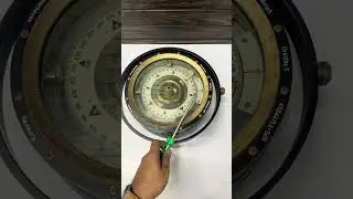 Exquisite W. Ludolf Brass Binnacle Compass - A Nautical Collector's Gem  