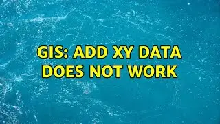 GIS: Add XY data does not work