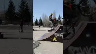 раскатал подвес в рампе #mtb #мтб #automobile #downhill #dirtbike #enduro #mountainbike #mtblife