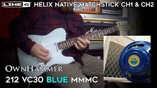 'Soulbeat' (OwnHammer 212 VC30 BLUE MMMC & Line 6 Helix Native)