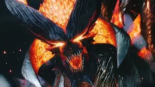 Devil May Cry 5 - Enfrentando Urizen. Dante absorve a Rebellion e se transforma em dem&ocirc;nio