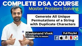 Backtracking | Generate All Unique Permutations of a String with Duplicate Characters | L-94