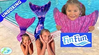 The Little Mermaid Abby's First Fin Fun Tail Unboxing | Theekholms