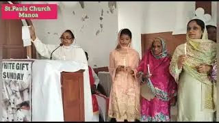 White Gift Sunday Candle Service Geet. (St.pauls Church  Manora karachi)