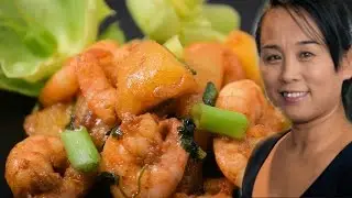 Shrimp & Mango Stir-Fry (Chinese Style Cooking Recipe)