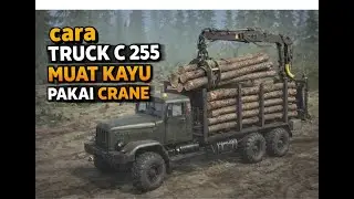 Tutorial Truck C-255 Muat Kayu di Map Downhill | Anti Terguling | MudRunner Gameplay