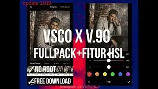 VSCO X V.90 FULLPACK+SUPPORT FITUR HSL