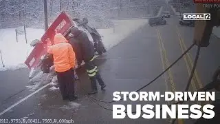 Bad weather, big business: Tow truck company sees influx in calls with winter storm