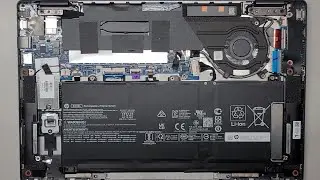 Разборка аккумулятора и SSD-накопителя HP Chromebook X360 14c-cc0013dx. Быстрый взгляд на внутреннюю часть.