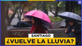 ¡Lluvia a la vista! Precipitaciones podrían volver a Santiago en esta fecha