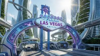 Futuristic Las Vegas 4K Cinematic | 12 Hours Deep Future Garage for Relax, Study & Sleep