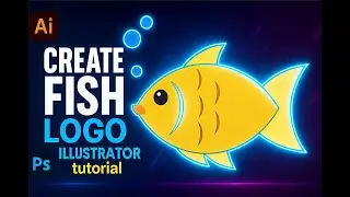 How to Draw a Fish in Illustrator | Easy Vector Art Tutorial for Beginners