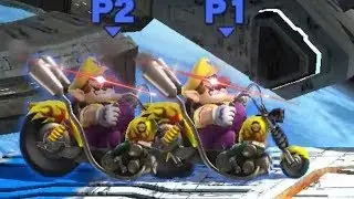The Wario Bike Derby! Smash 4 team Wario destructage!