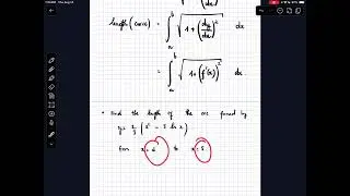 Find the length of the arc formed by y= 1/8(x^2-8ln(x)) from x=2 to x=8