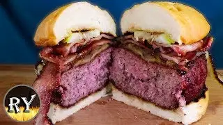 The Dig Daddy BBQ Burger Grilled On The Weber Kettle