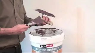 Enduit d&eacute;coratif &eacute;corce min&eacute;rale - Bricolage avec Robert