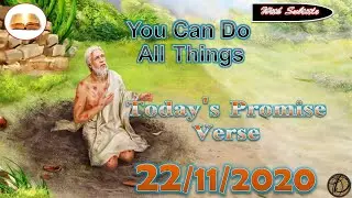 Your promise for the day/22/11/2020 /Today Bible Verse in English/God's word today/Today Bible verse