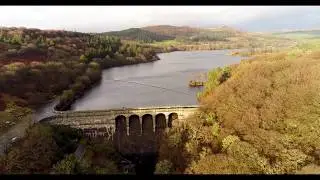 4k Aerial footage - Burrator Dam