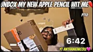 ubox my new apple pencil wit me💕 (vid from my main yt channel) #subscribe #trending #unboxing