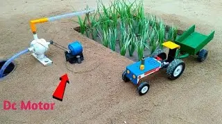 How To Make Water Pump Science Project With Mobile Battery