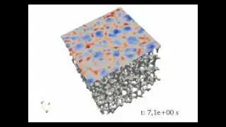 Open-Cell Porous Media Flow Simulation | Smoothed Particle Hydrodynamics (SPH)