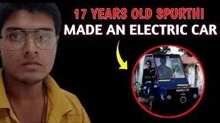 17 Year Old Young Student Made Electric Car #video #viral #hindi
