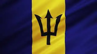 Flag of Barbados Waving [FREE TO USE]