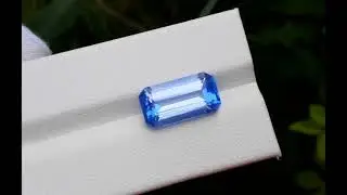 Aquamarine, Fancy Cut Santa Maria Color Aquamarine Gemstone - 7.05 cts - item NR807