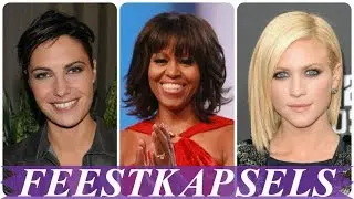 Chique feestkapsels kort haar dames 2018