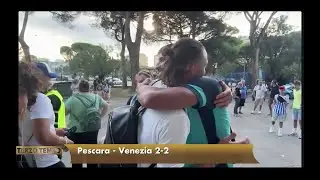 Pescara - Venezia 2-2 Plizzari abbraccia i tifosi