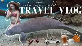 Snow to Sun ☀️ Underwater Model Travel Vlog | Pro Mermaid Life