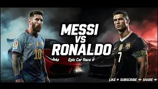 Messi vs Ronaldo Car Racing 🔥 Epic Race | Ronaldo Wins After Breakdown | Full Story