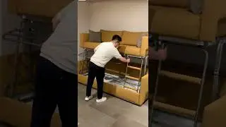 Sofa que se convierte en cama de 2 pisos.
