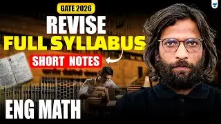 GATE 2026 Engineering Mathematics | Revise Full Syllabus with Short Notes | Rahul Sir