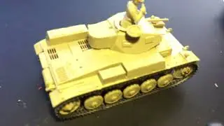 Tamiya 1/35 Panzer II converted to radio remote control