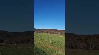 Scenic Farm Road with Rustic Charm and Mountain Views#FarmLife #CountryRoad
