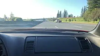Toyota Supra Turbo on the freeway. 1000 horsepower 2jzgte