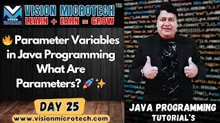 🔥 Parameter Variables in Java Programming | What Are Parameters? 🚀 ✨