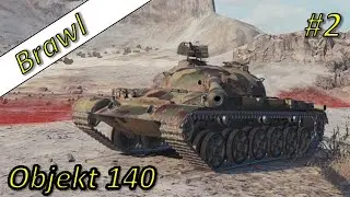 World of Tanks - Brawl mode - Objekt 140 - Ghost Town | 5,3k Dmg | #2