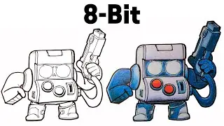 How to draw 8-Bit Brawl StarslDrawing|Brawler|Step by Step