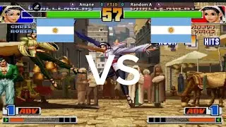 KOF 98 | Fightcade Replay Match | Amane VS Random A | FT-10
